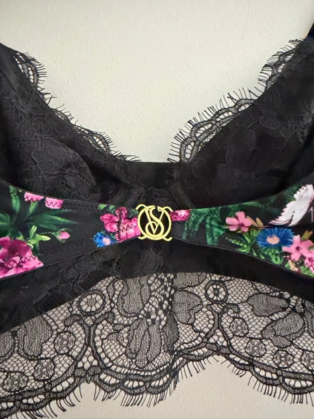 Victorias Secret So Obsessed Unlined Corset Top Bustier Bra Large Moonlit Garden